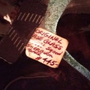 SHERBIRM Blark glass vase